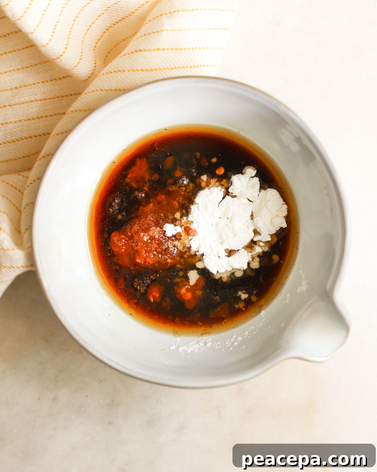 sauce ingredients in bowl