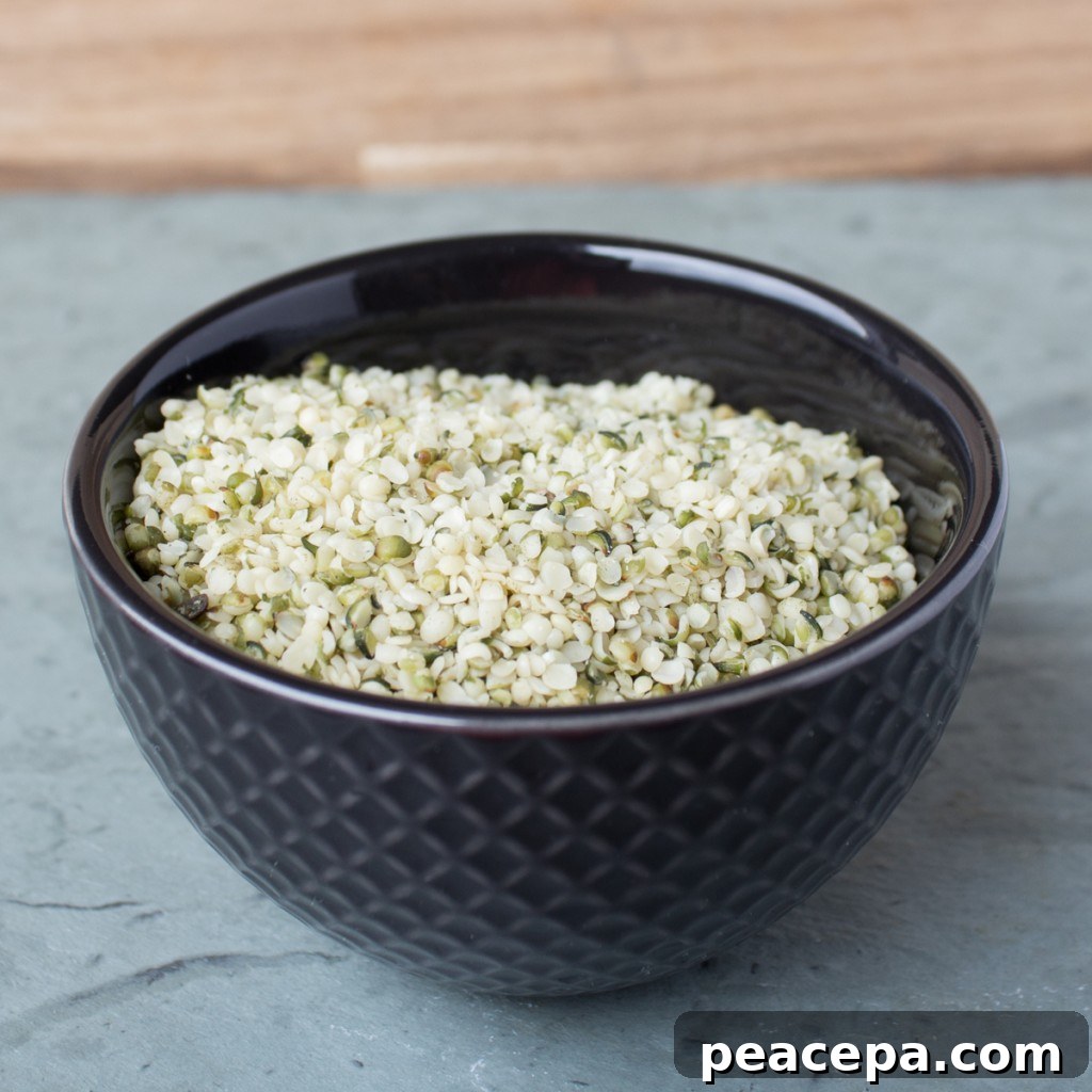 Hemp Seeds in a bowl