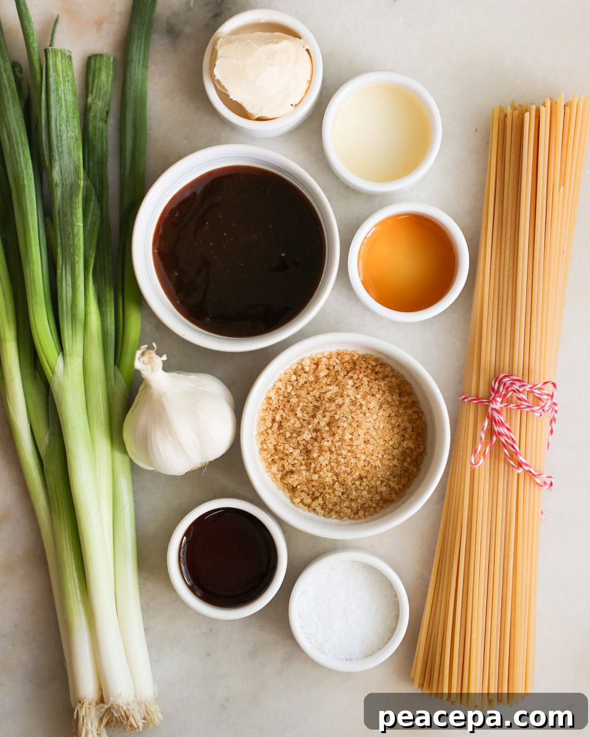 overhead garlic noodles ingredients