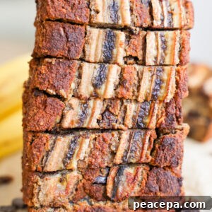 banana bread stack