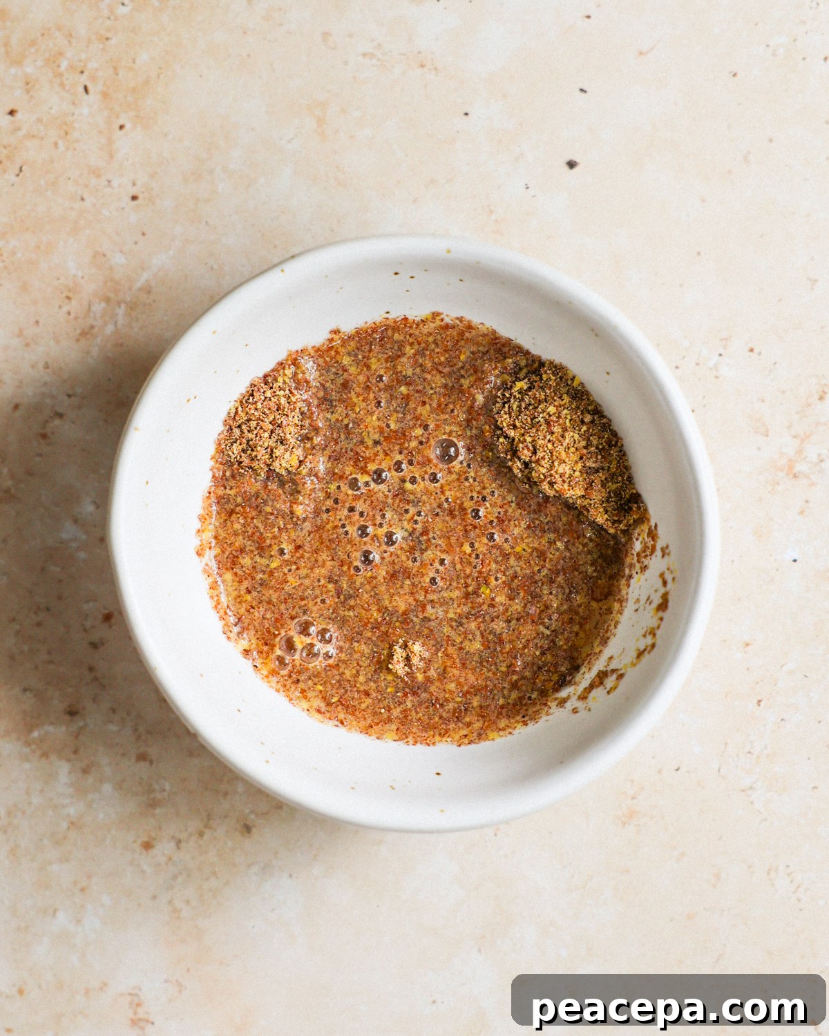 Flax egg in bowl.