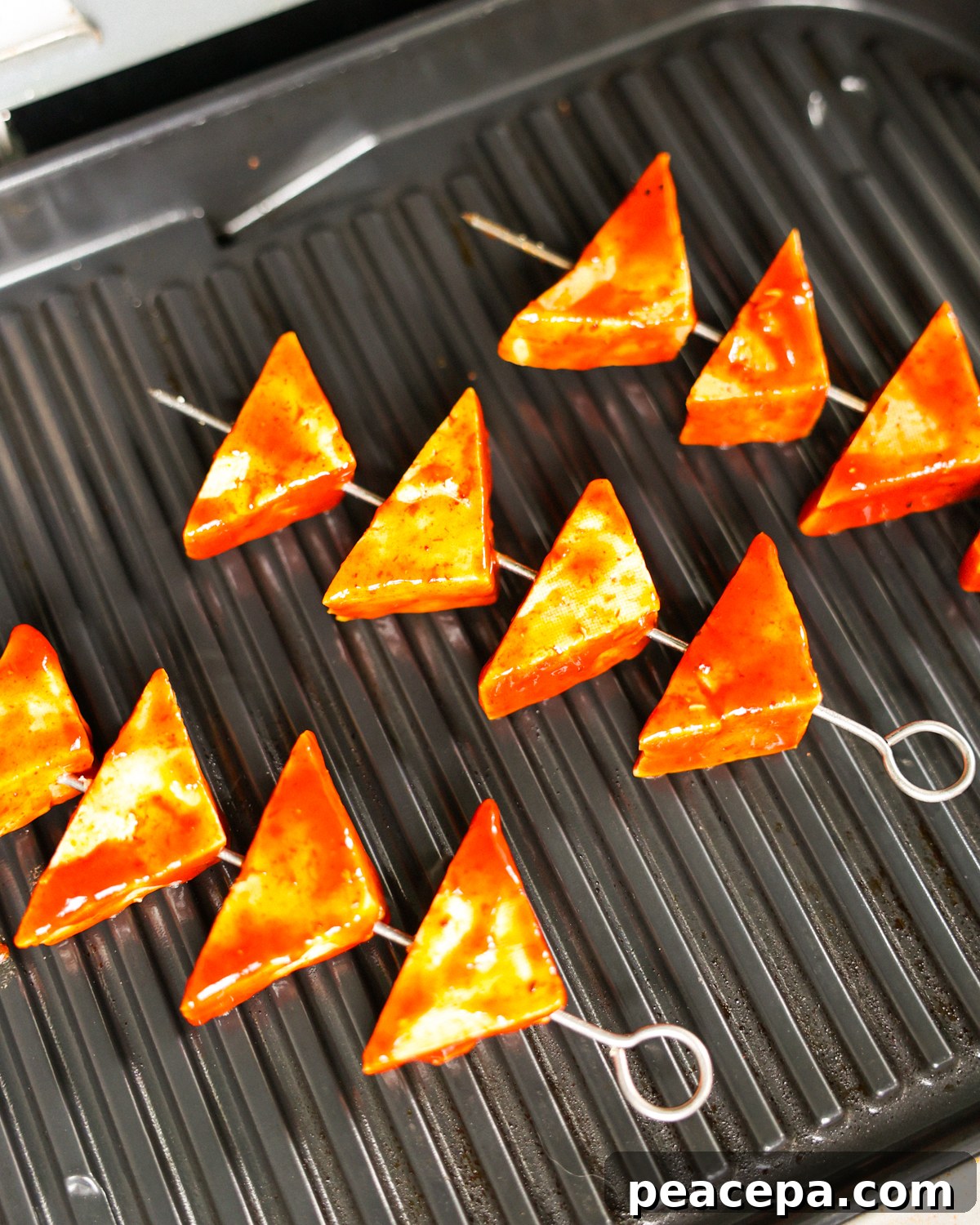 bbq tofu on grill