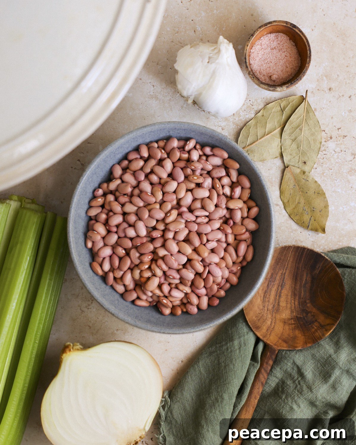 Ingredients for kidney beans recipe.