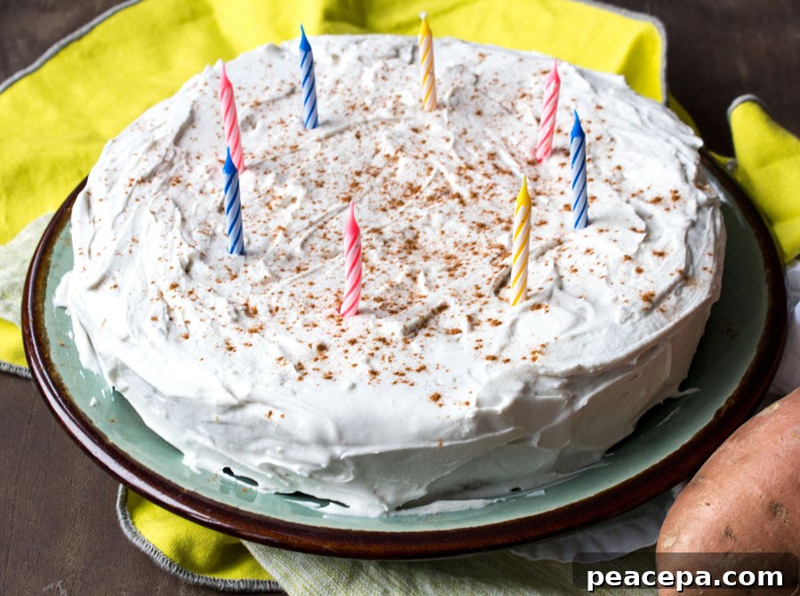 Sweet Potato Birthday Cake