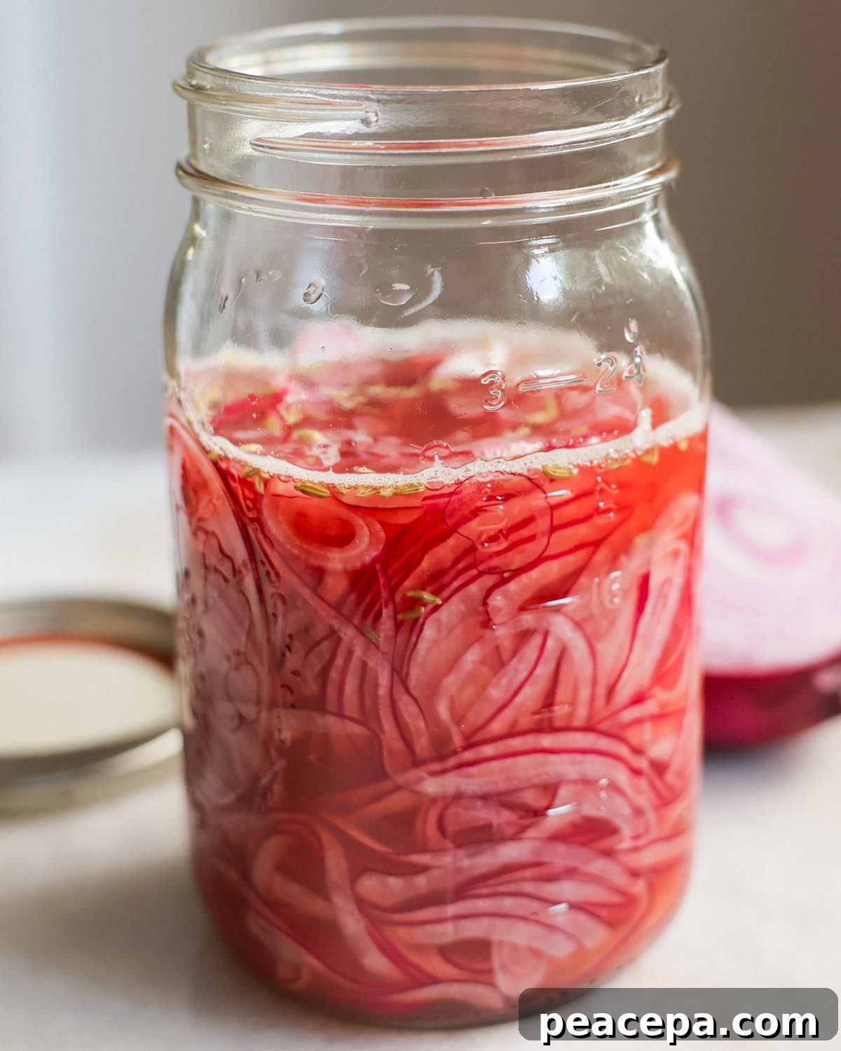pickled onions in a jar