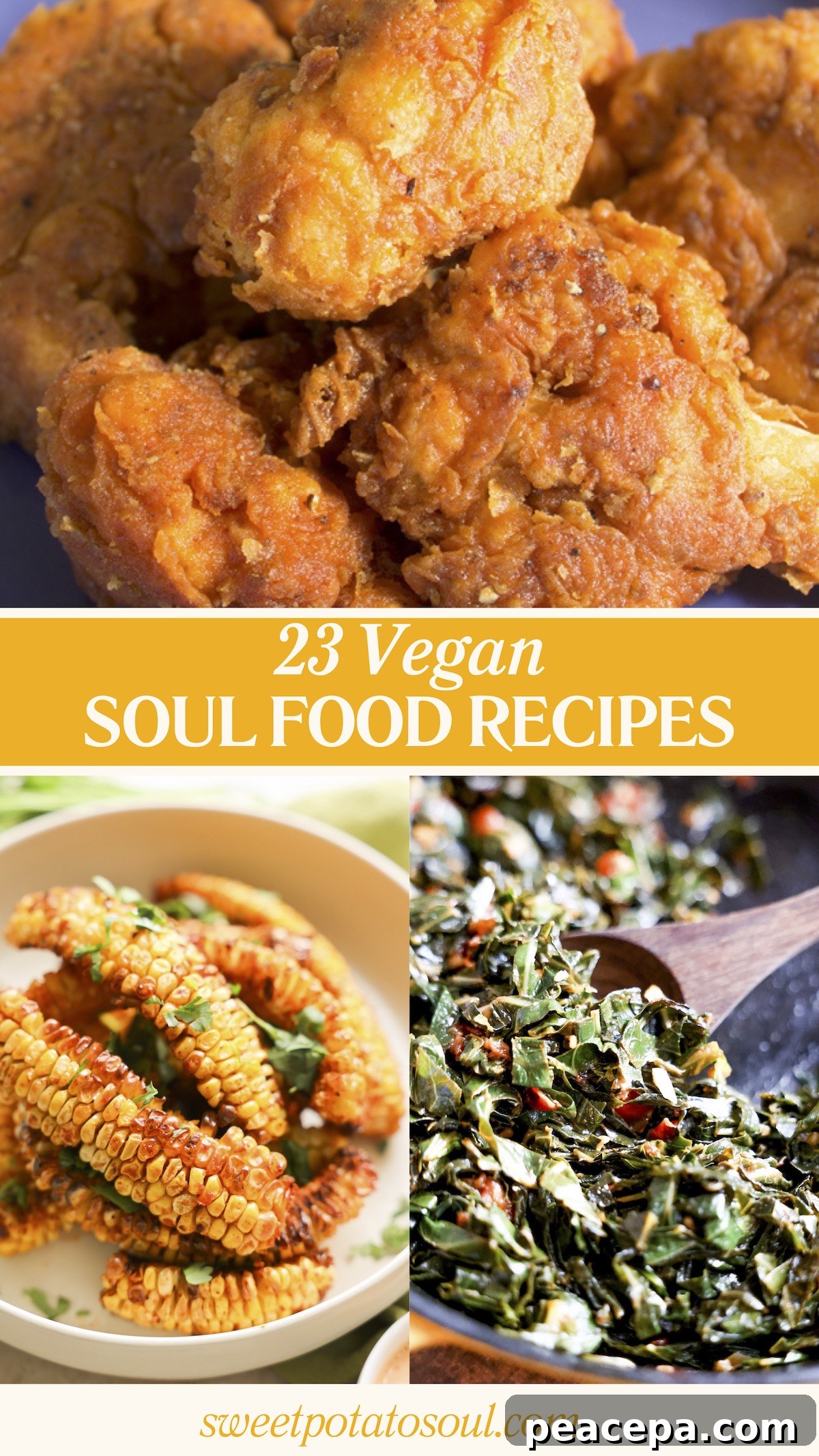 vegan soul food pinterest graphic