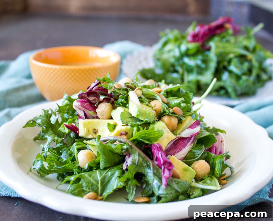 Herbes de Provence Salad on a plate.