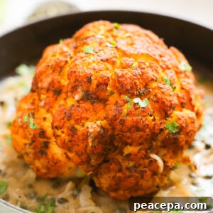 whole roasted cauliflower