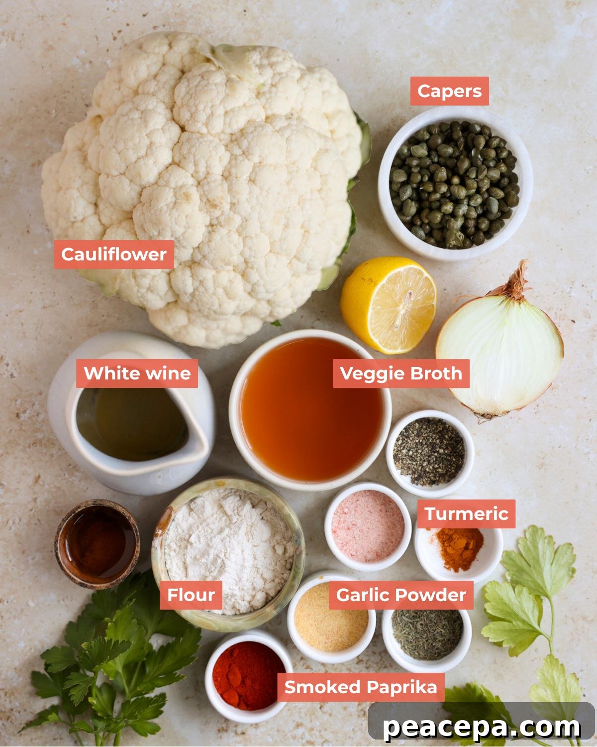 roasted cauliflower ingredients