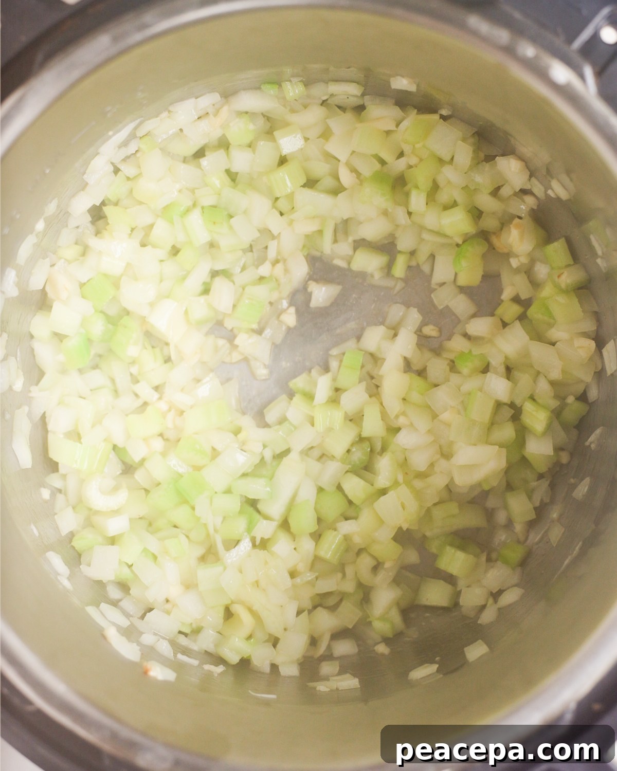 sautéed aromatics overhead
