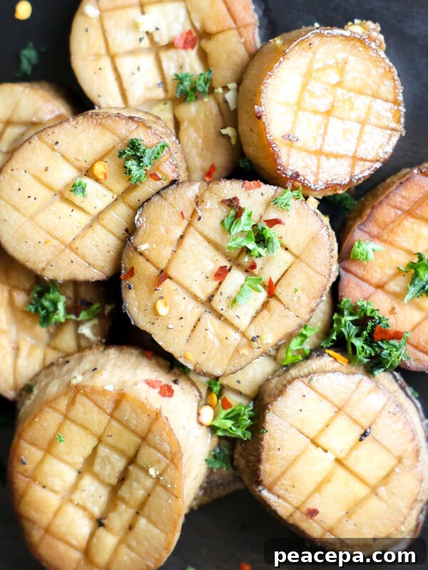 king oyster mushroom vegan scallops on a plate