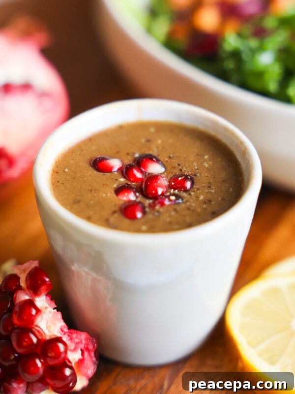 pomegranate vinaigrette topped with arils