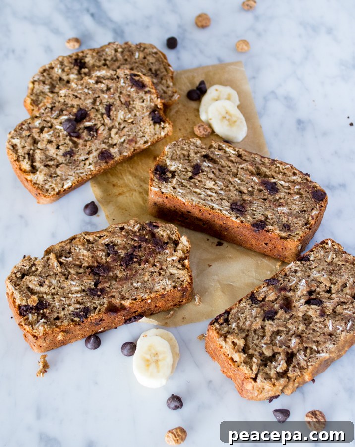Vegan Mocha Banana Bread. Made with Tigernuts, Oats, & Spelt Flour