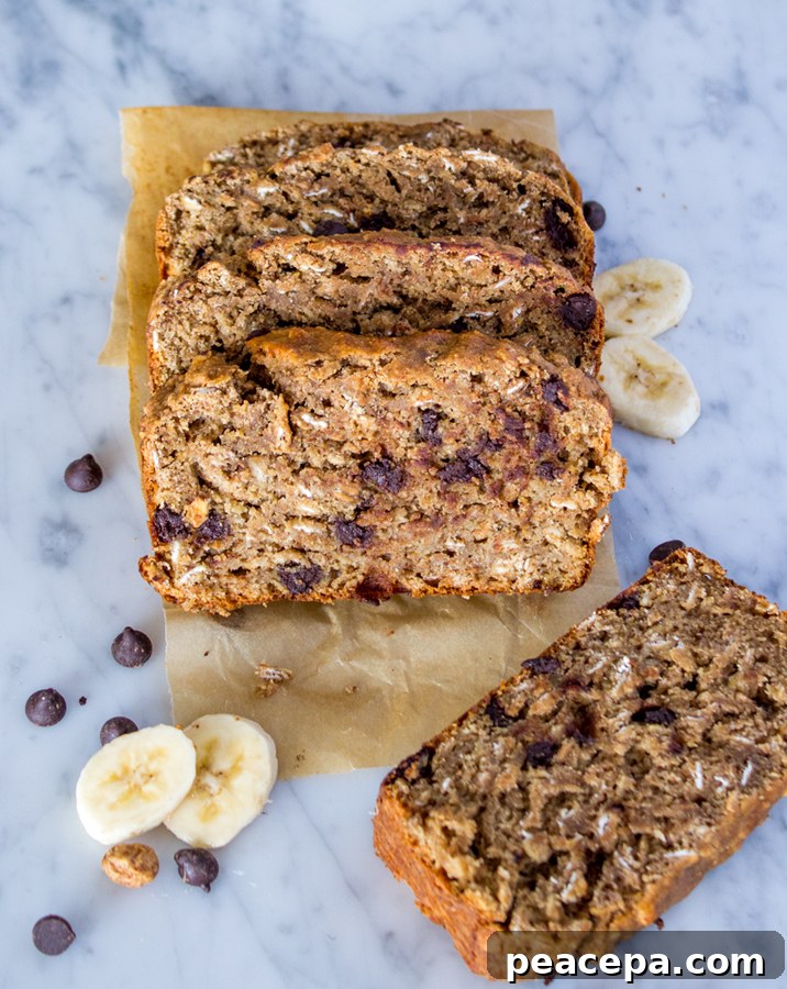 Vegan Mocha Banana Bread. Made with Tigernuts, Oats, & Spelt Flour