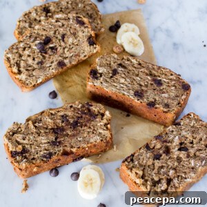 Vegan Mocha Banana Bread. Made with Tigernuts, Oats, & Spelt Flour