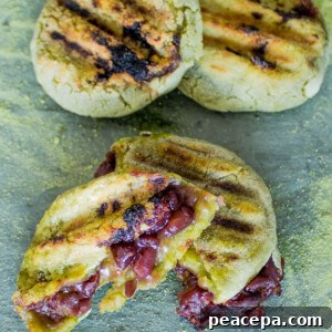 Grilled Mochi Daifuku with Matcha