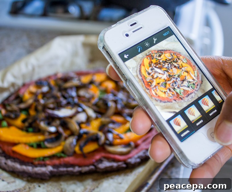 Black Bean Crust Pizza on Instagram
