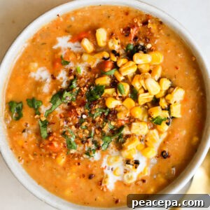 vegan chowder in bowl