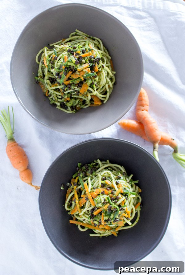 Vegan Spinach Pesto Pasta