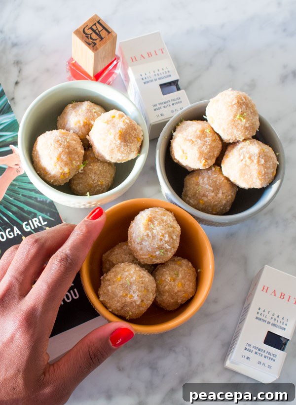 Raw Mango Macaroons & Habit Cosmetics Eco Vegan Nail Polish 