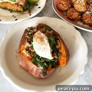 Quinoa Stuffed Sweet Potato