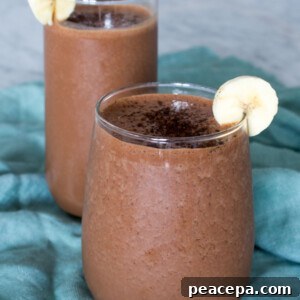 Banana Mocha Smoothie www.sweetpotatosoul.com