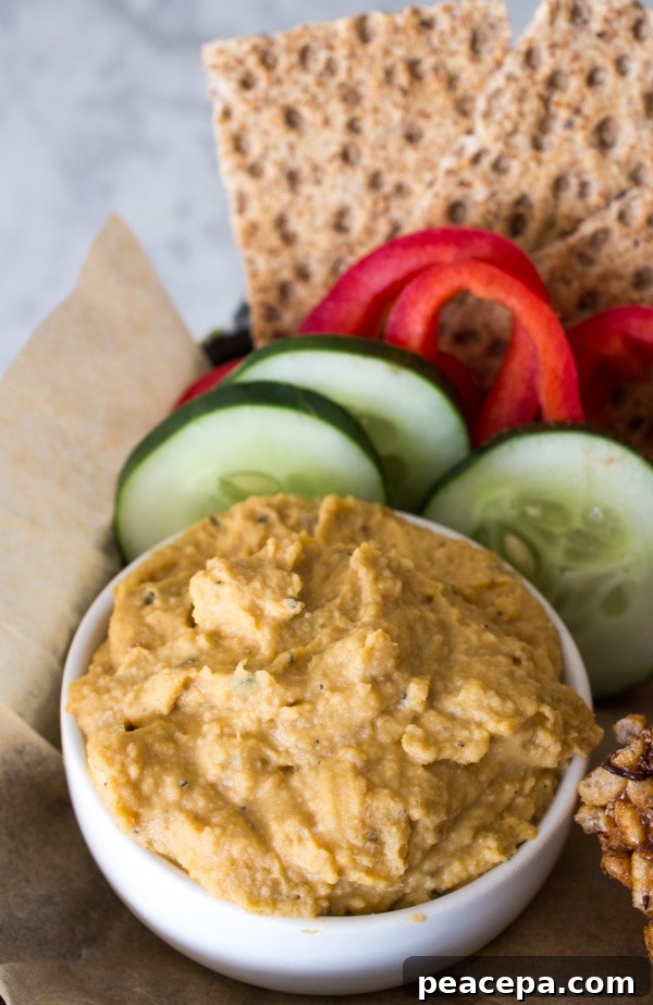 Sweet Potato Hummus | Vegan Back to School Snacks | www.sweetpotatosoul.com 