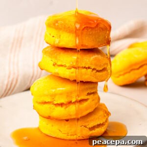 stack of sweet potato biscuits