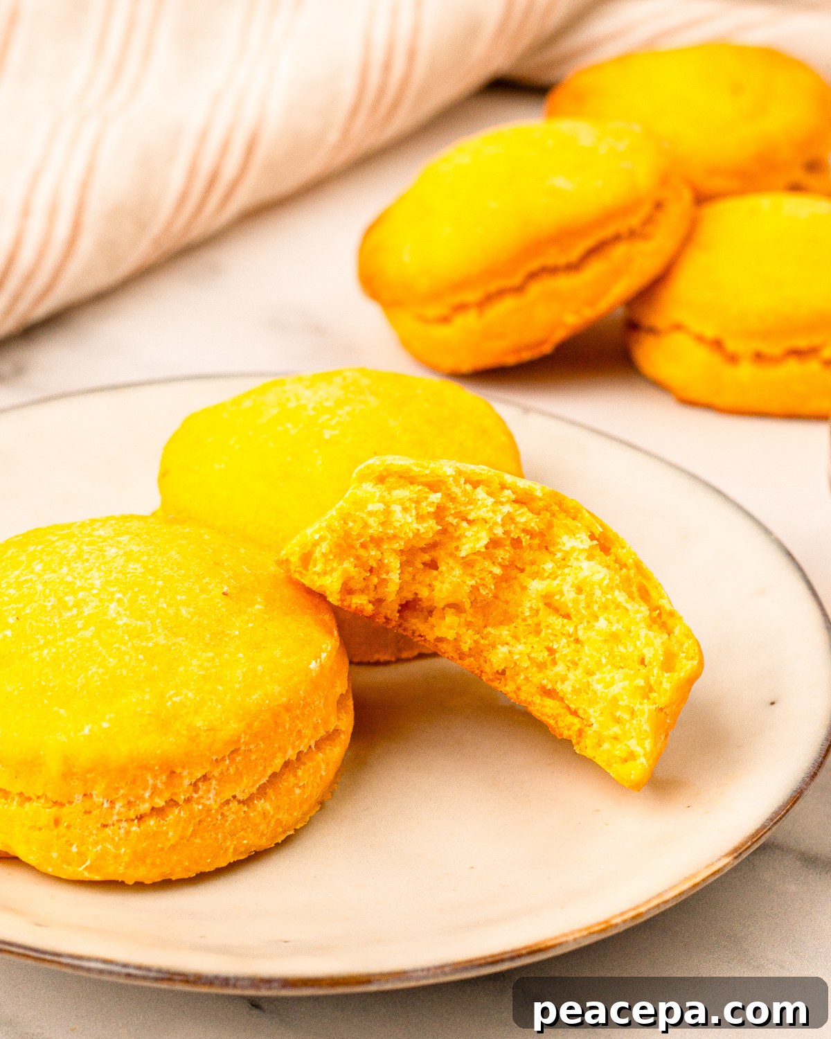 sweet potato biscuit on plate