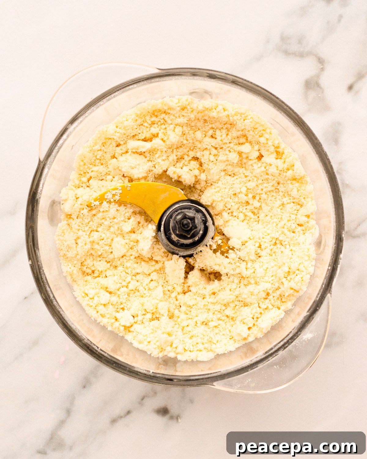 butter pulsed in food processor