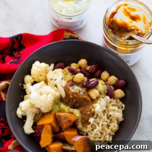 Vegan Basbaas Buddha Bowl (recipe + video) | www.sweetpotatosoul.com