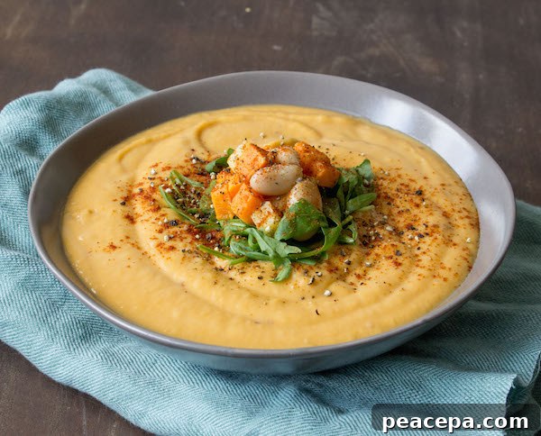 Vegan Sweet Potato Parsnip Bisque | www.sweetpotatosoul.com