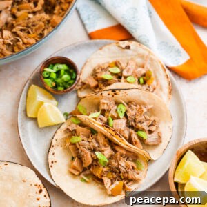 jerk jackfruit tacos on plate
