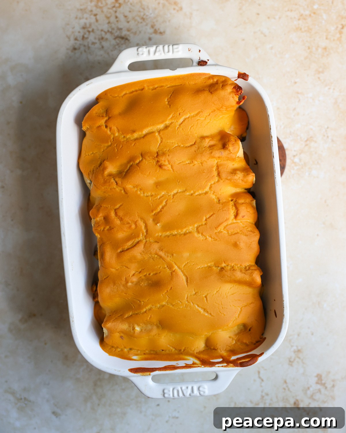 baked enchiladas overhead