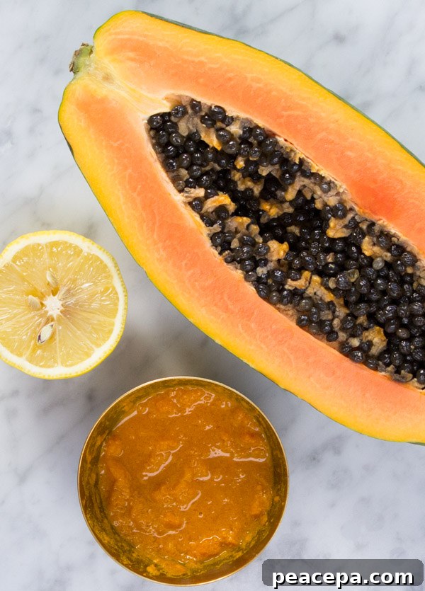 papaya face mask