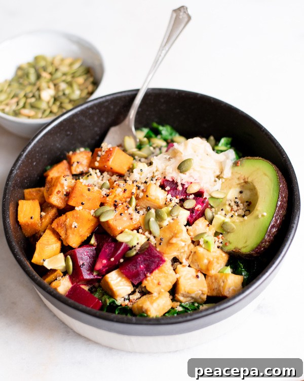 Maple Mustard Tempeh Bowl