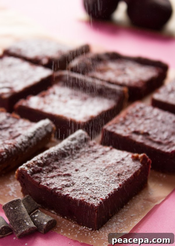 Vegan Beet Brownies slices