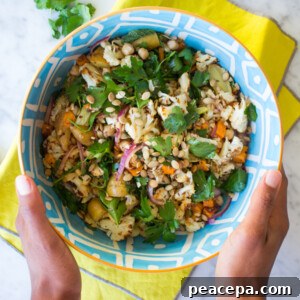 Roasted Cauliflower & Sweet Potato Salad | www.sweetpotatosoul.com