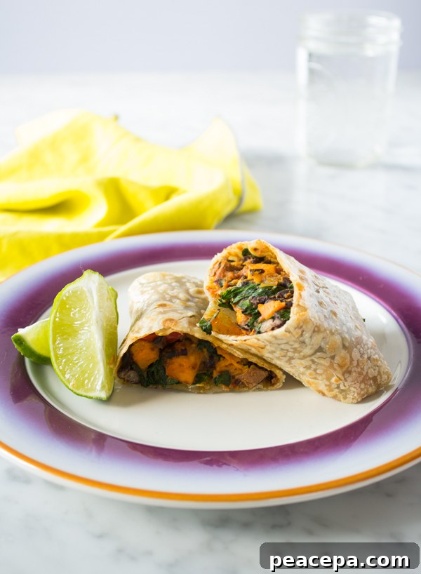 Gluten-free Vegan Sweet Potato Breakfast Burrito | www.sweetpotatosoul.com