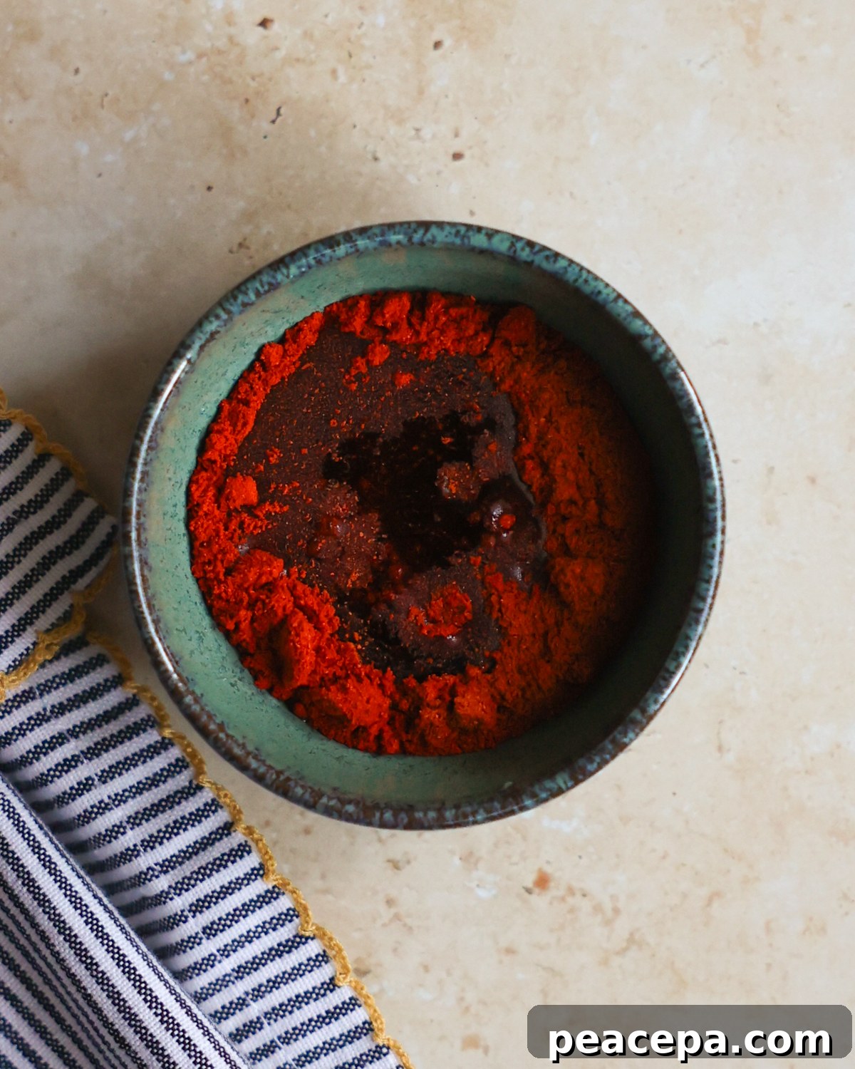 overhead smoky maple seasoning