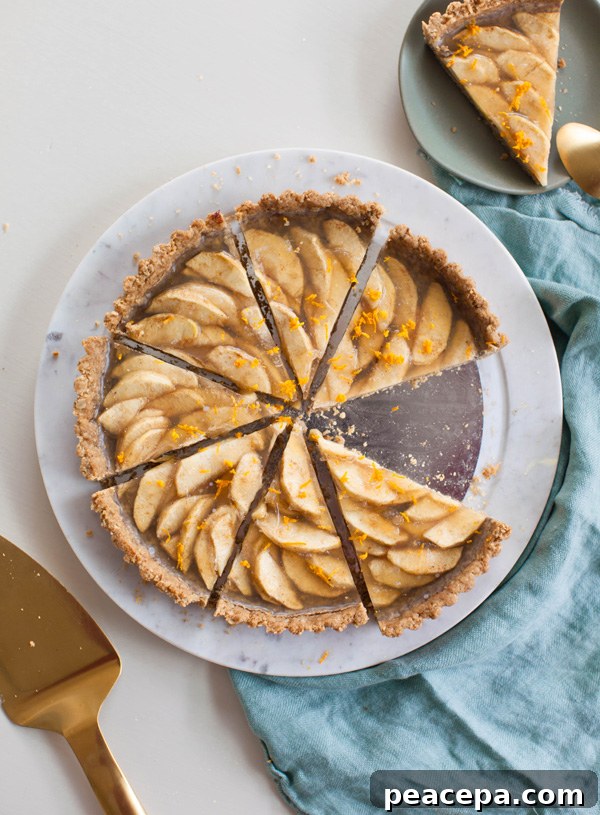 Vegan Apple Tart with Walnut Crust | @sweetpotatosoul