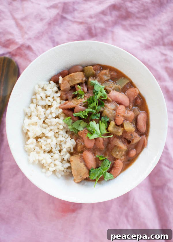 High Protein Vegan Red Beans & Rice | @sweetpotatosoul