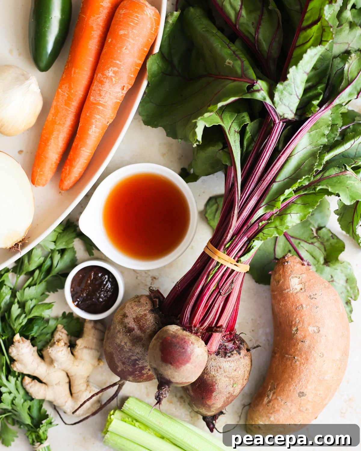 vegan beet soup ingredients