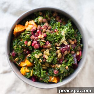 fall kale salad vegan meal prep recipes