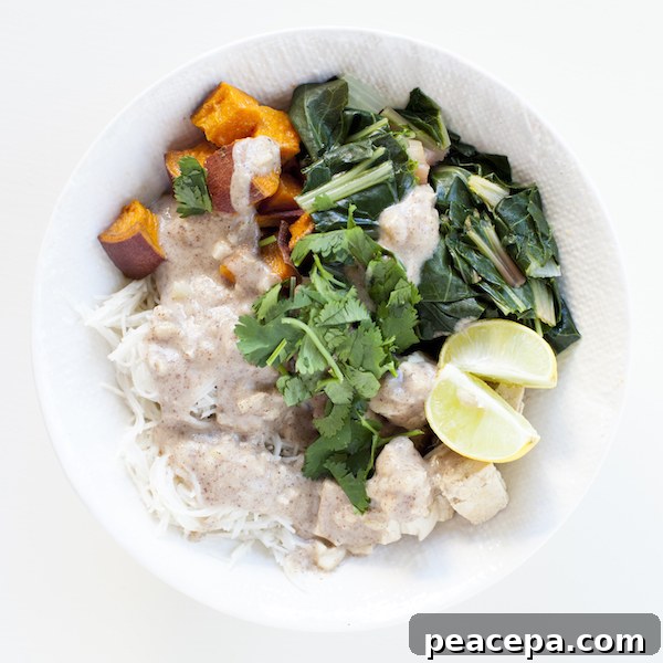 Vegan Meal Plan Buddha Bowl Tangy Noodle Bowl | @sweetpotatosoul