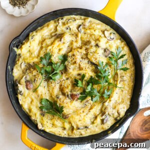 overhead spaghetti squash alfredo