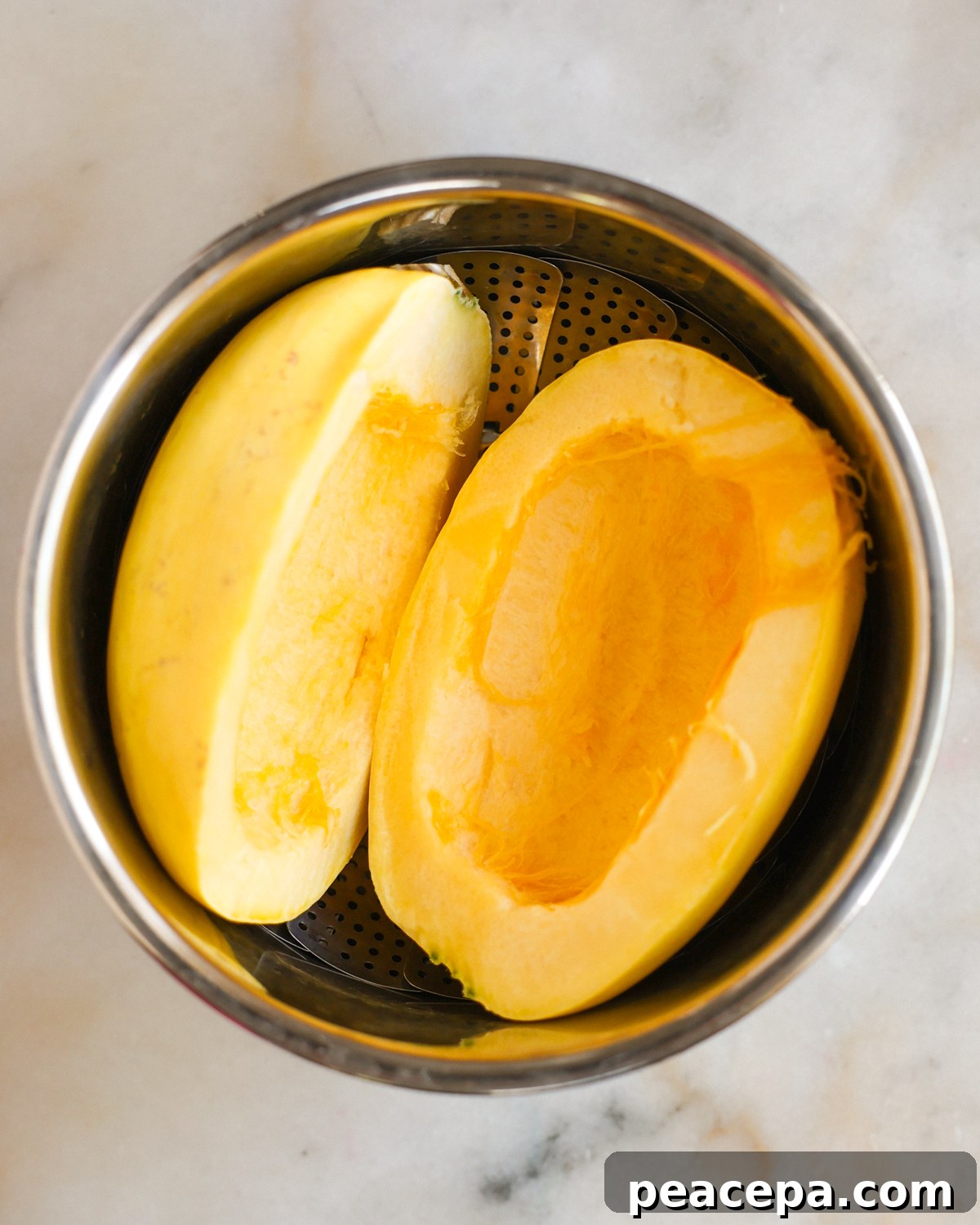 overhead spaghetti squash in instant pot