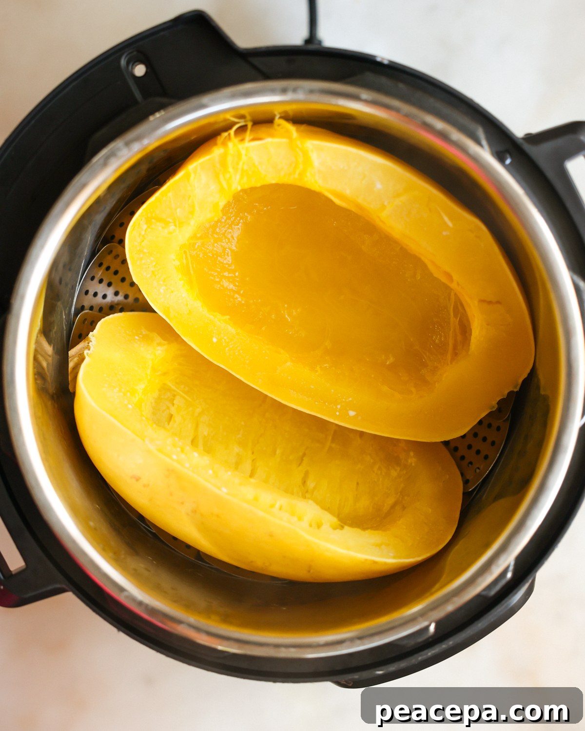 steamed spaghetti squash in instant pot