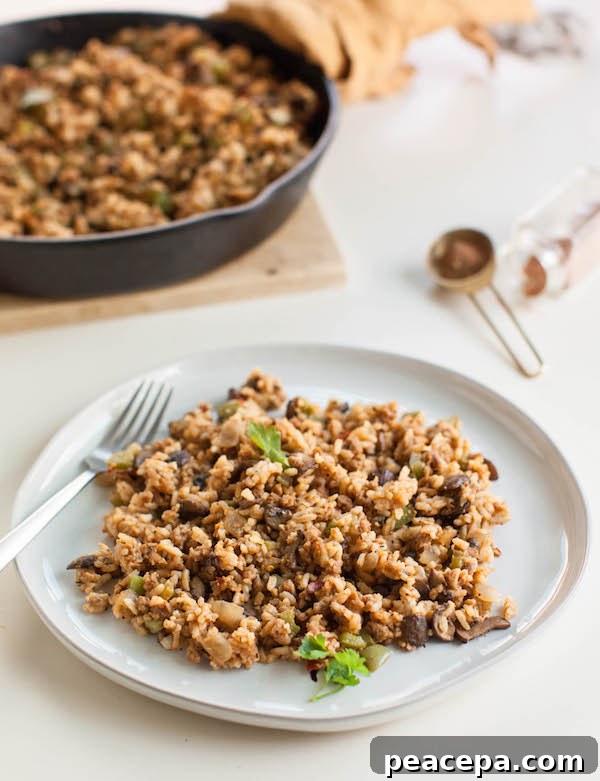 Vegetarian Dirty Rice | Vegan Recipes for Meat Lovers | @sweetpotatosoul