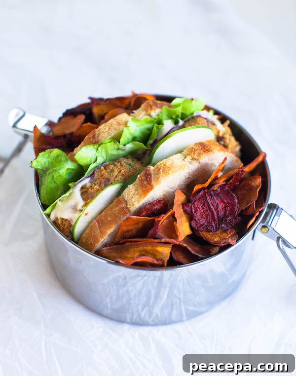 Vegan lunch spread
